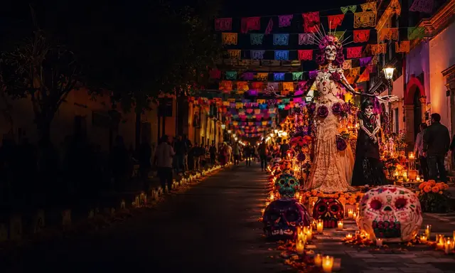 Escena nocturna del Festival Mátur’é